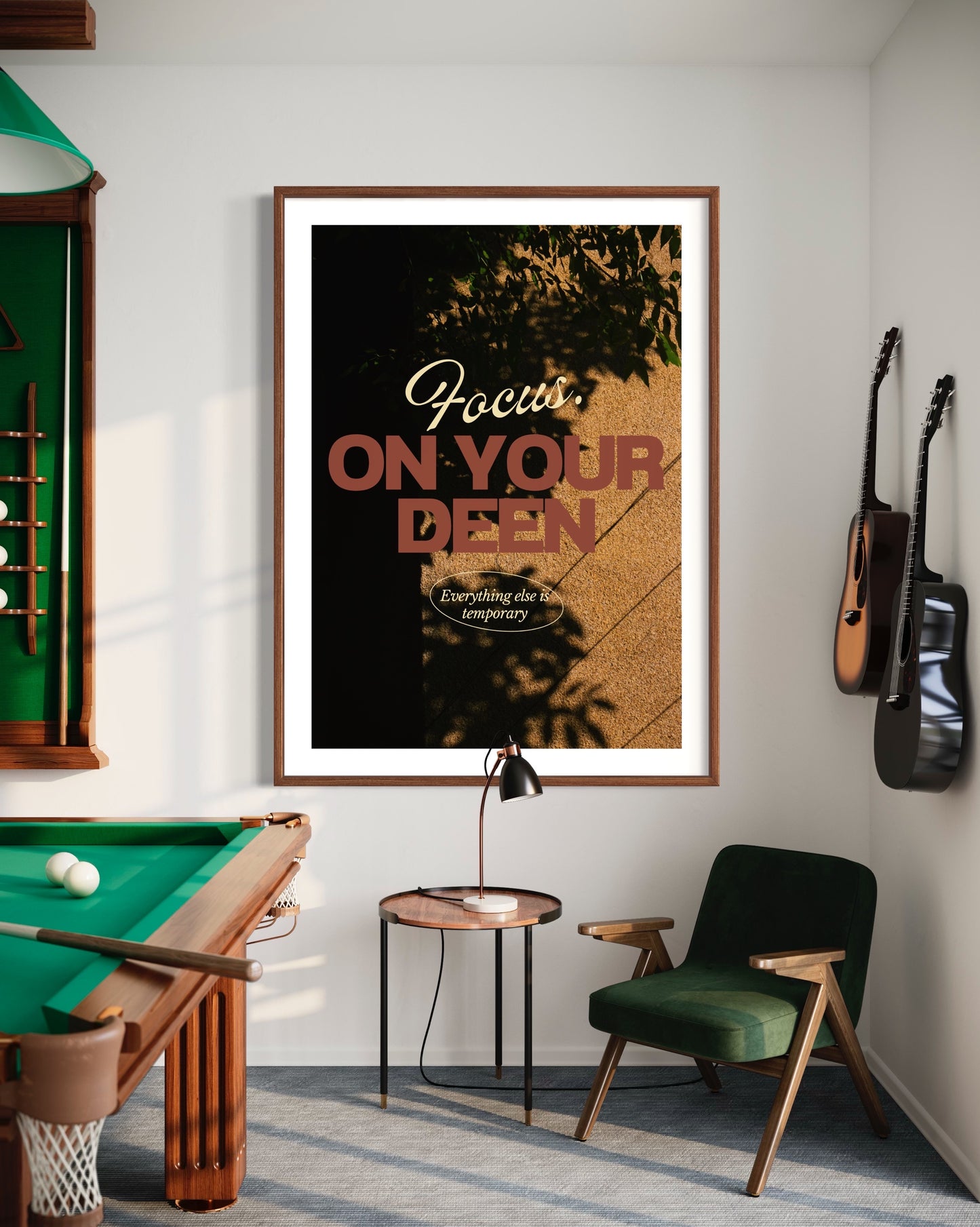 Focus on your Deen Poster