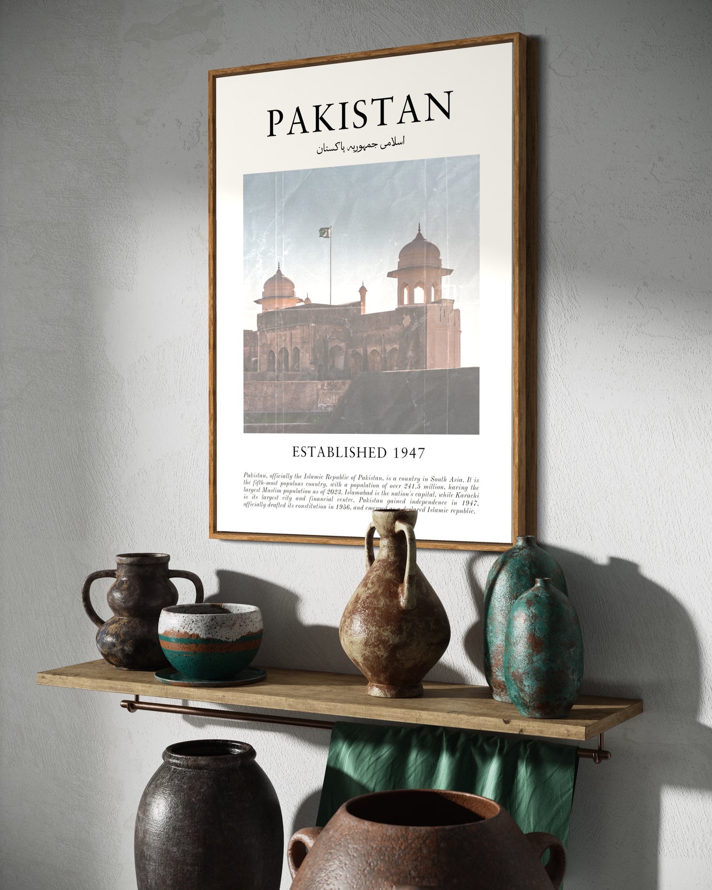 Pakistan | Abstract Map Print