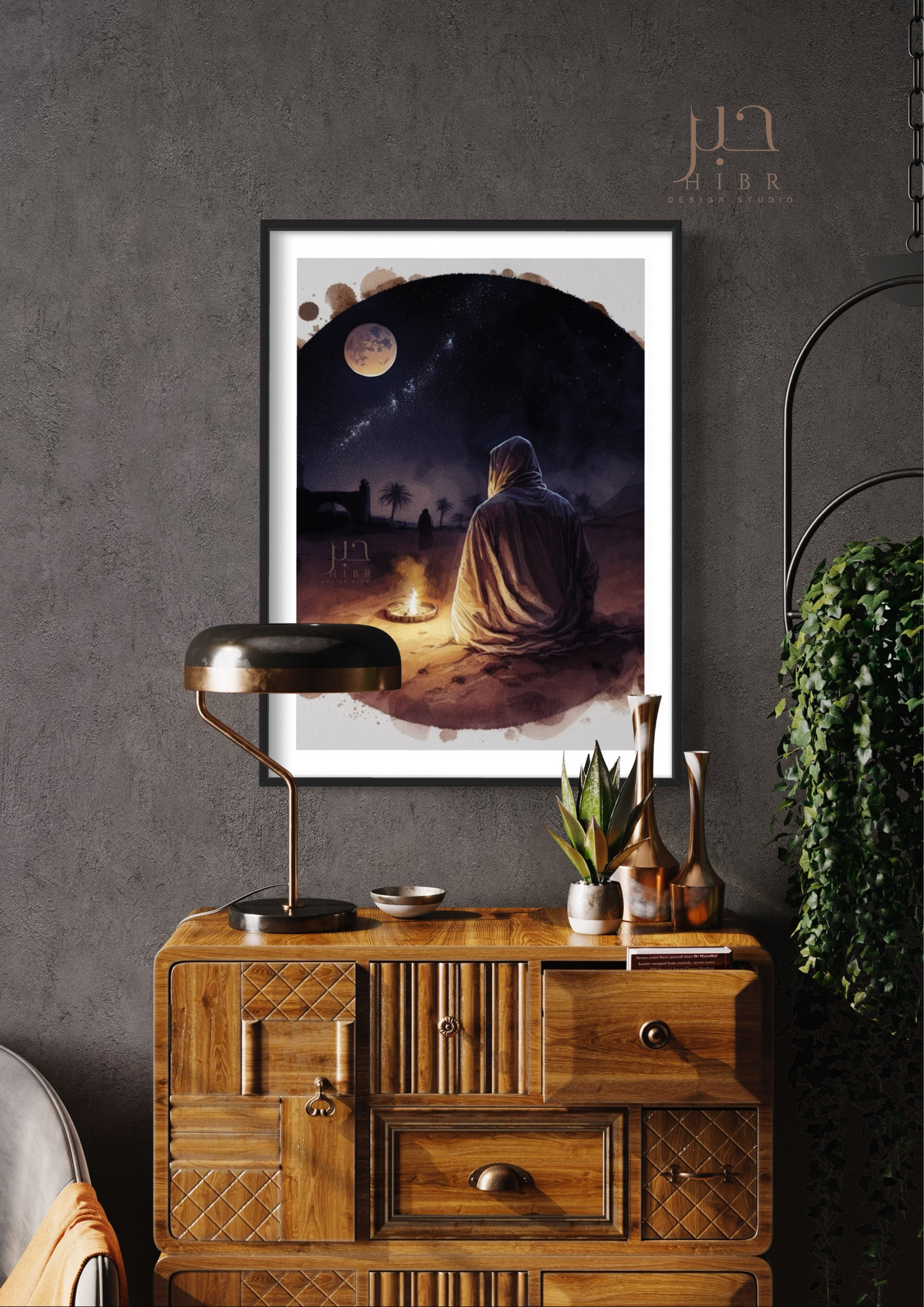 Moonlight: Watercolour print