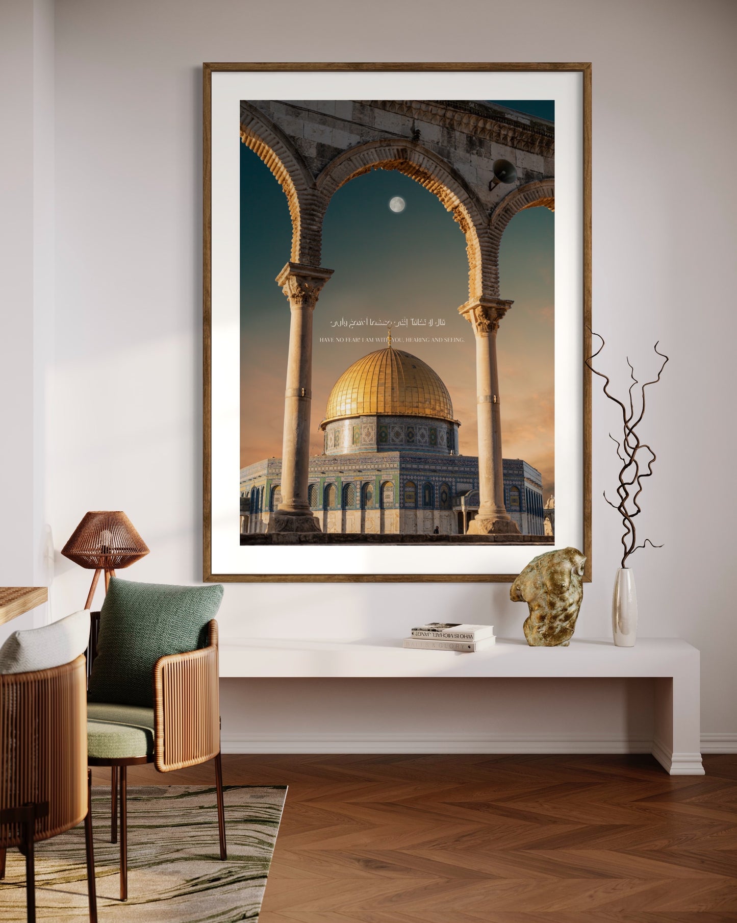 Moonlit: Dome of the Rock Poster