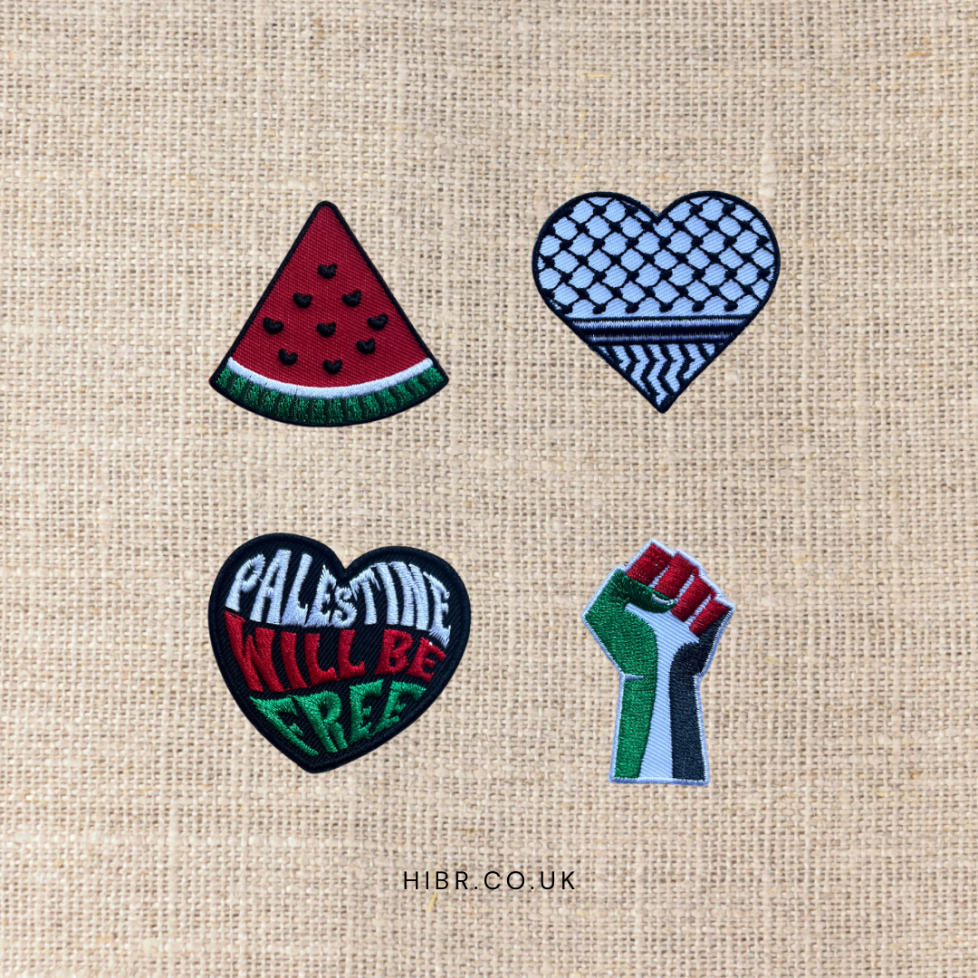 We are Palestinian Embroidered Badges