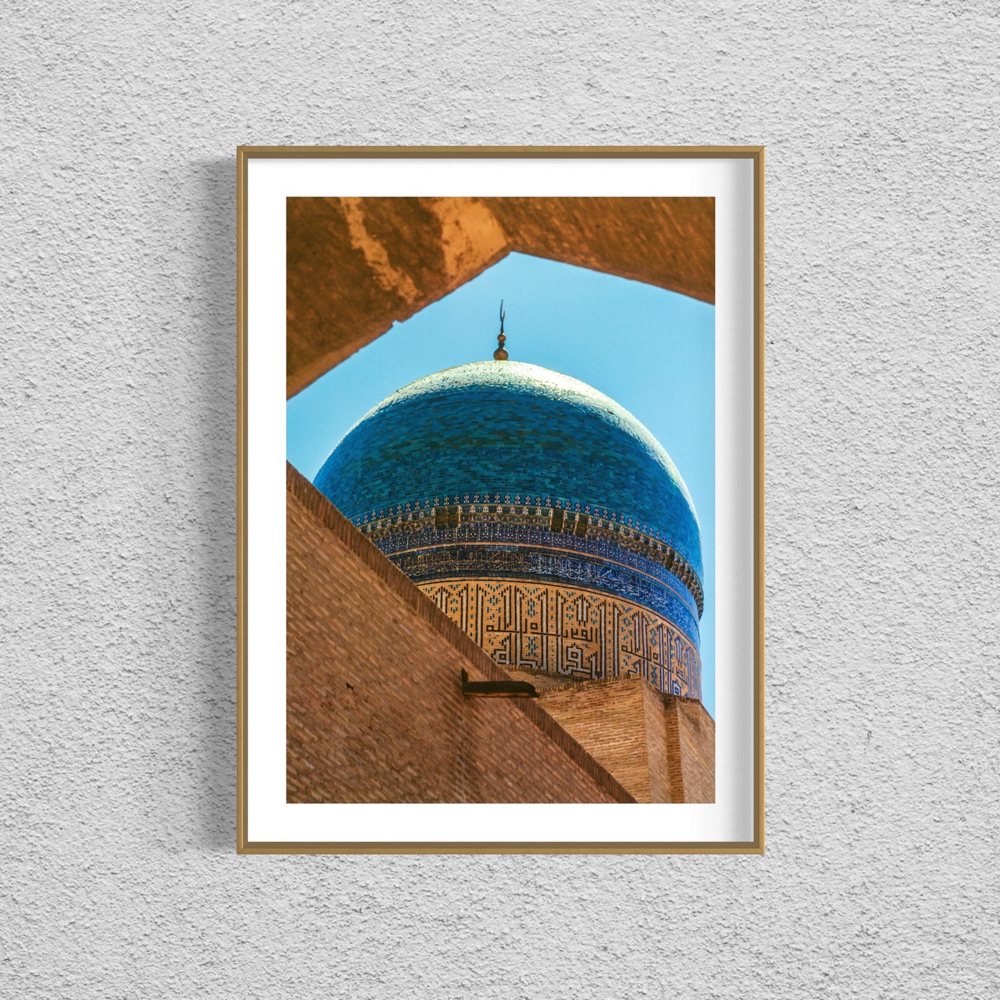 Golden and Blue: Mosque Print