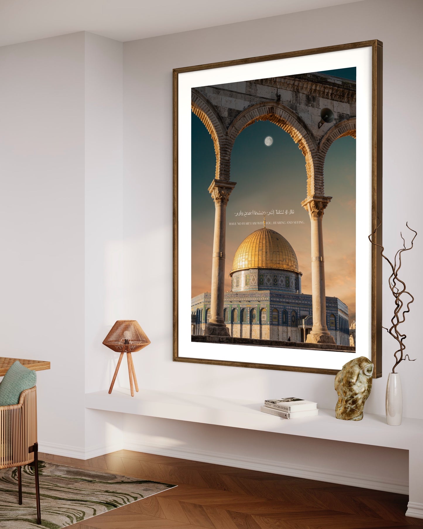 Moonlit: Dome of the Rock Poster